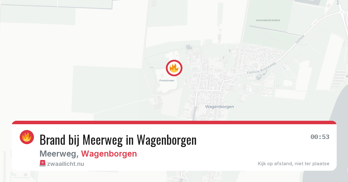 Brand bij Meerweg in Wagenborgen — 29 mrt 2026