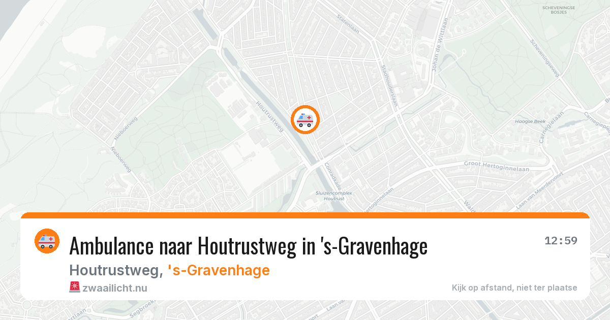 Ambulance naar Houtrustweg in 's-Gravenhage — 23 jul 2026