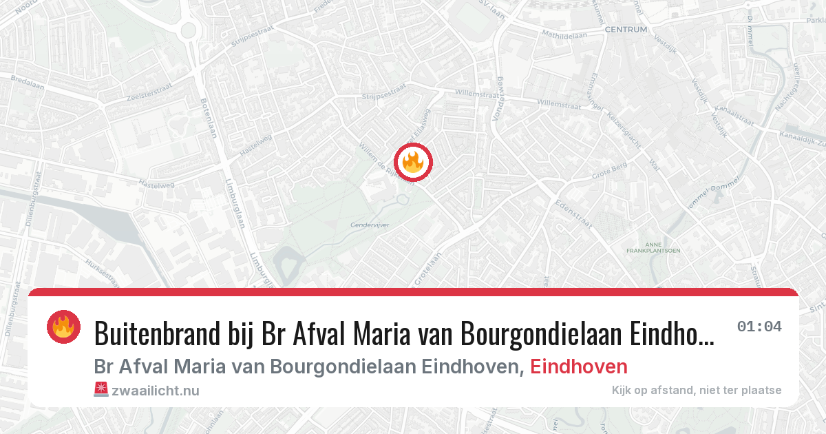 Buitenbrand bij Br Afval Maria van Bourgondielaan Eindhoven in Eindhoven — 22 jul 2026