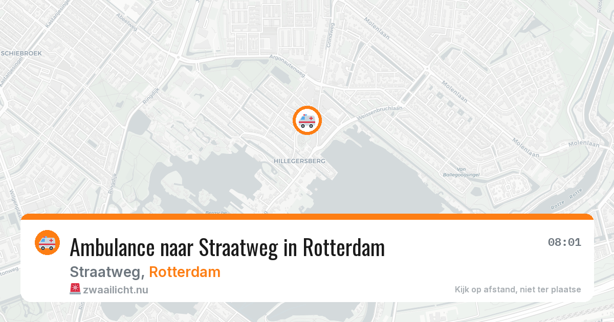 Ambulance naar Straatweg in Rotterdam — 18 mrt 2026