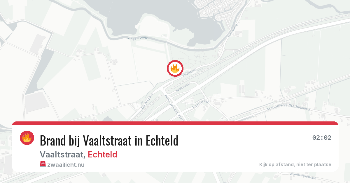 Brand bij Vaaltstraat in Echteld — 18 jul 2026