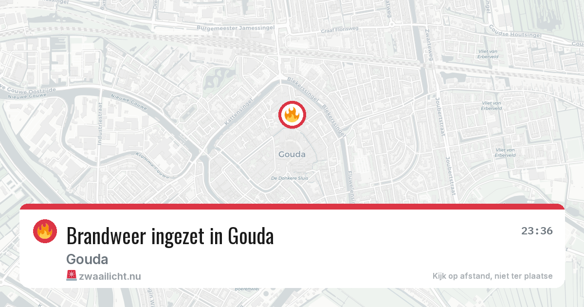 Brandweer ingezet in Gouda — 16 mrt 2026 | 🚨 Zwaailicht.nu