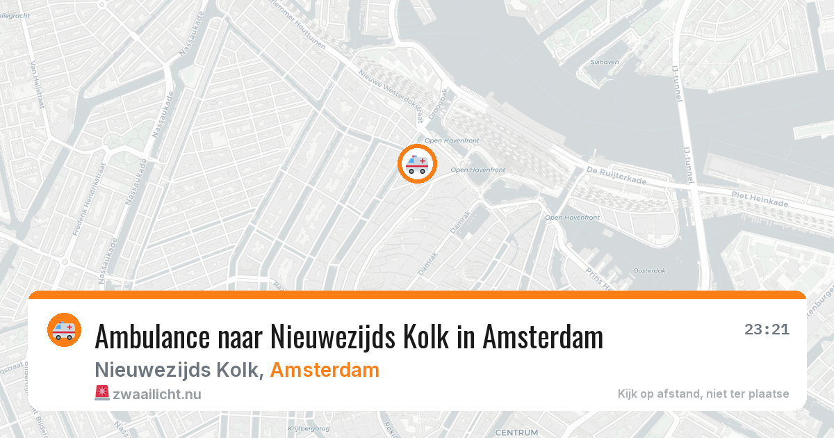 Ambulance naar Nieuwezijds Kolk in Amsterdam — 13 mei 2026