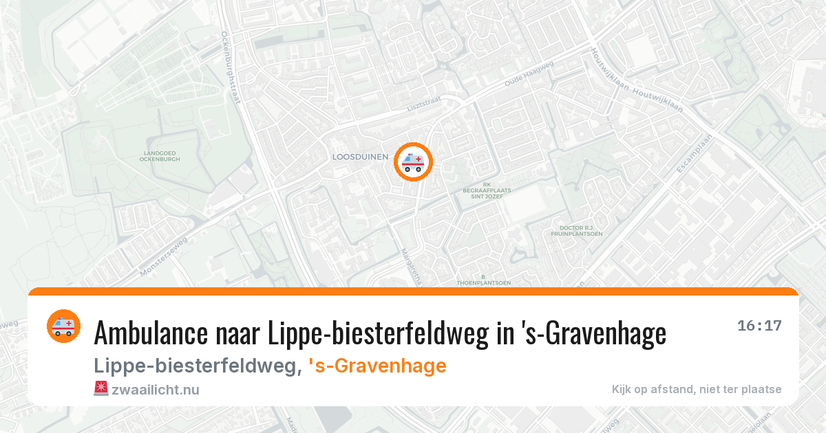 Ambulance naar Lippe-biesterfeldweg in 's-Gravenhage — 6 mei 2026