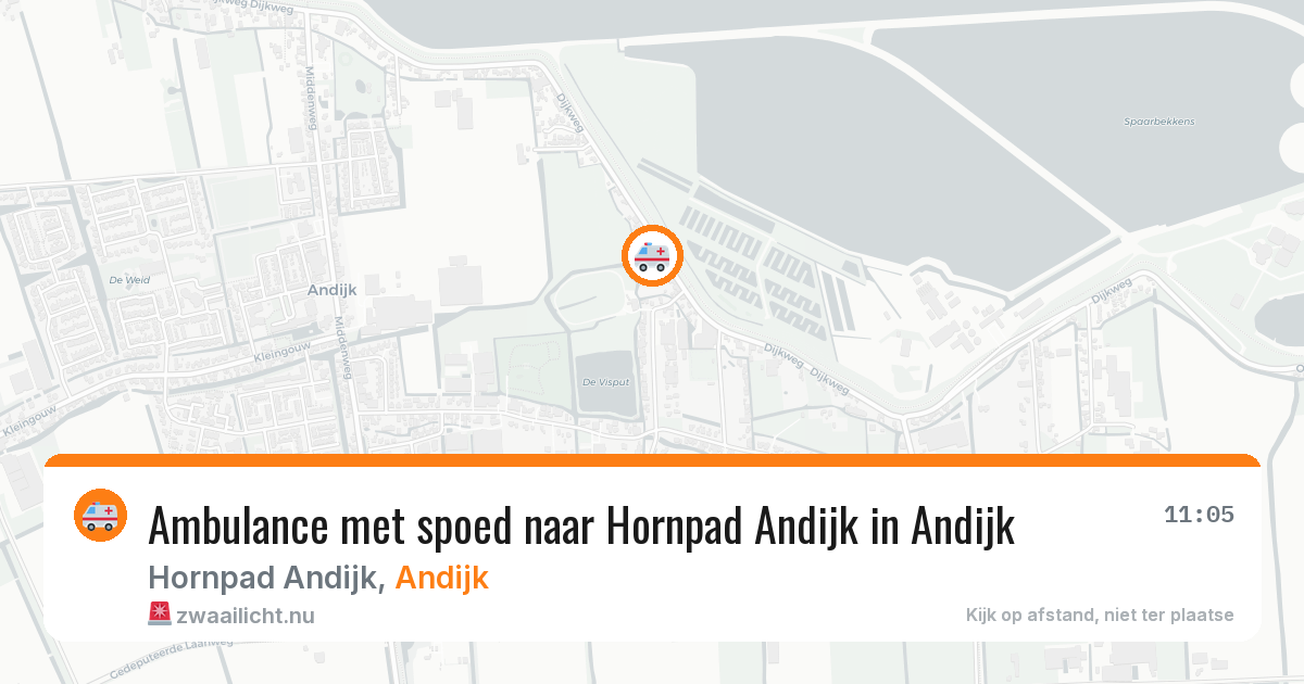 Ambulance met spoed naar Hornpad Andijk in Andijk — 7 mei 2026
