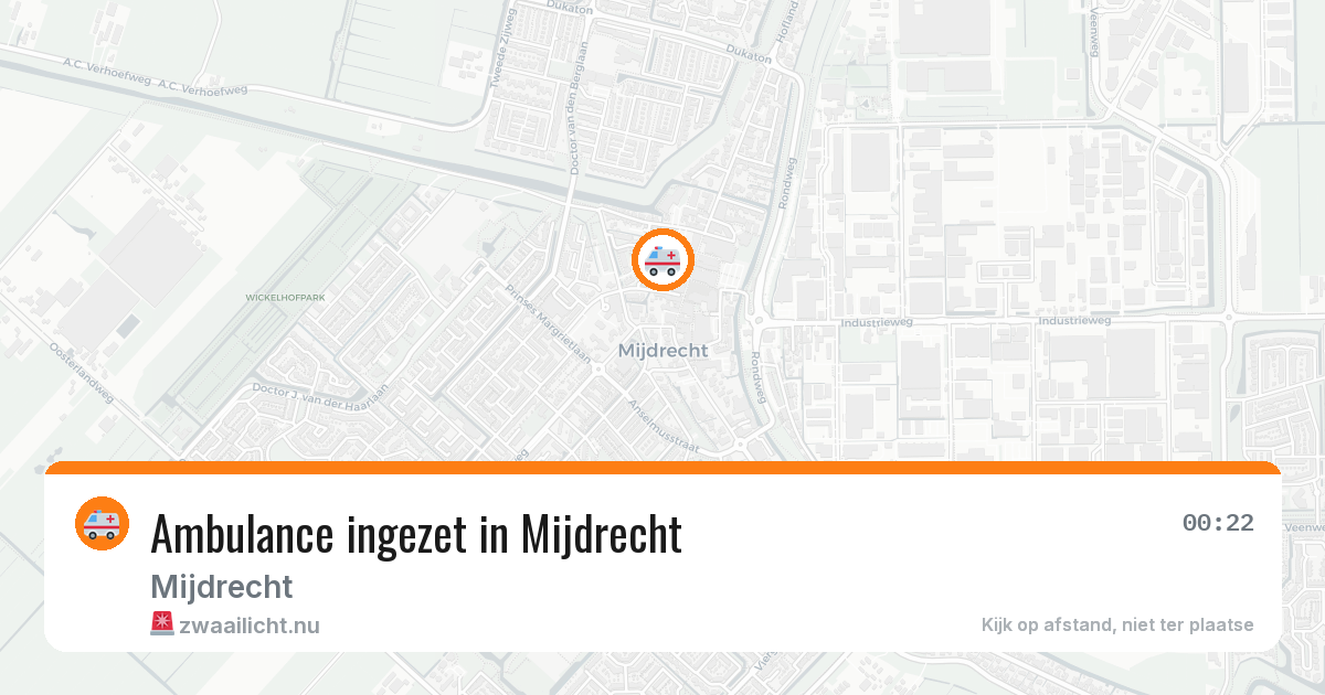 Ambulance ingezet in Mijdrecht — 14 jul 2026