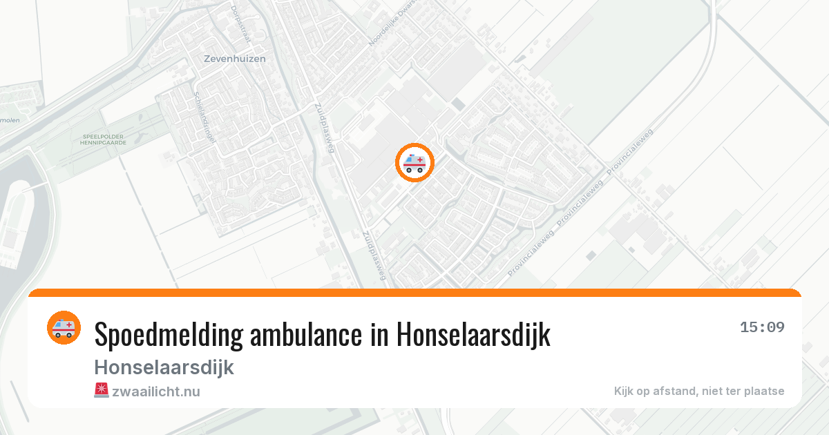 Spoedmelding ambulance in Honselaarsdijk — 31 mrt 2026
