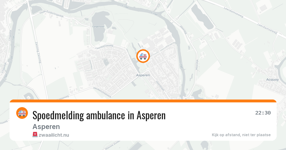 Spoedmelding ambulance in Asperen — 4 jun 2026