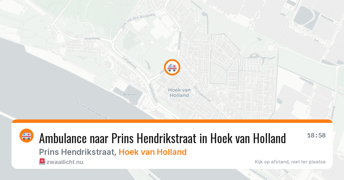 Ambulance naar Prins Hendrikstraat in Hoek van Holland — 1 jun 2026