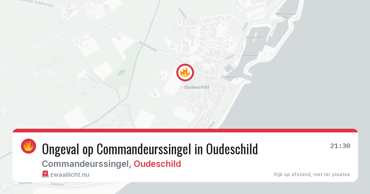 Ongeval op Commandeurssingel in Oudeschild — 24 mei 2026