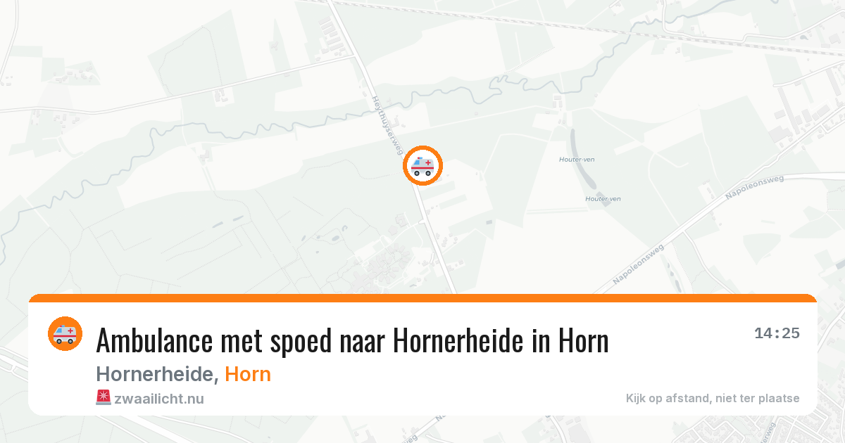 Ambulance met spoed naar Hornerheide in Horn — 17 jul 2026
