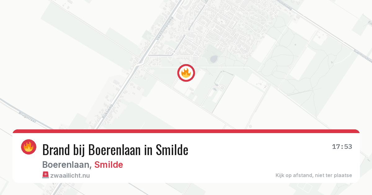 Brand bij Boerenlaan in Smilde — 19 mei 2026