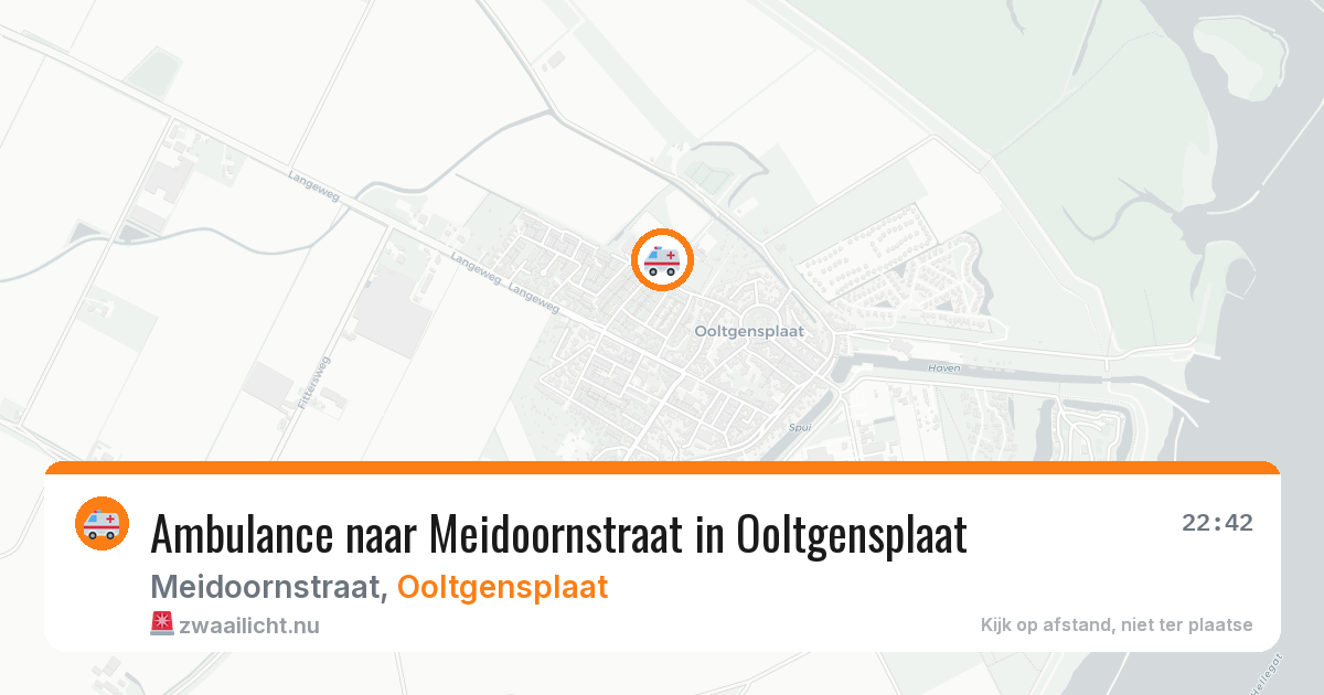 Ambulance naar Meidoornstraat in Ooltgensplaat — 16 mei 2026