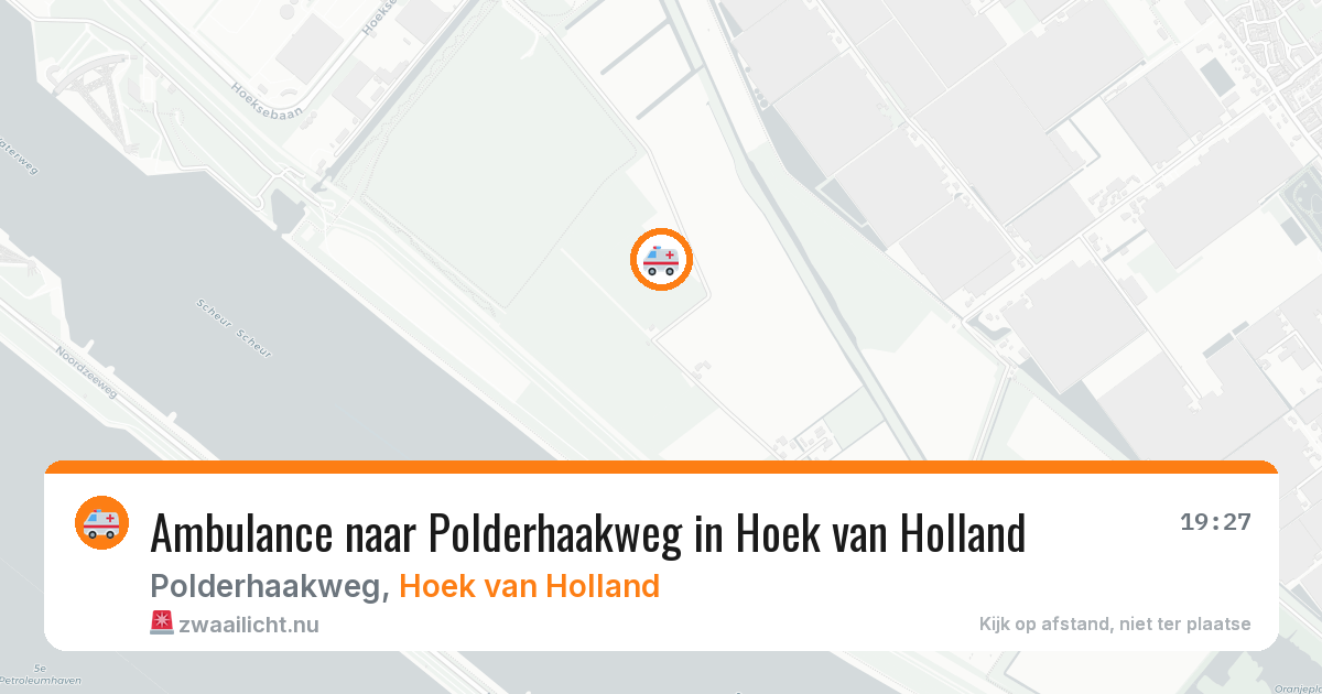Ambulance naar Polderhaakweg in Hoek van Holland — 20 jul 2026