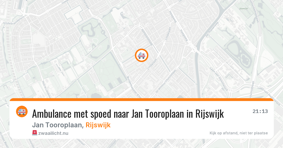 Ambulance met spoed naar Jan Tooroplaan in Rijswijk — 25 jul 2026