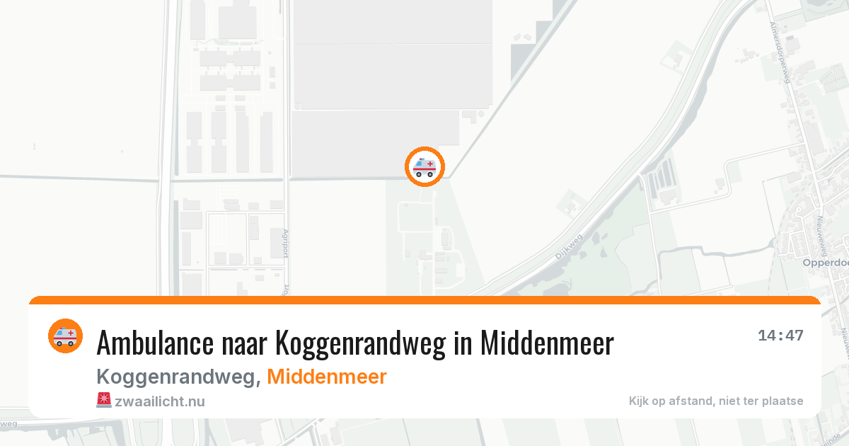 Ambulance naar Koggenrandweg in Middenmeer — 26 apr 2026
