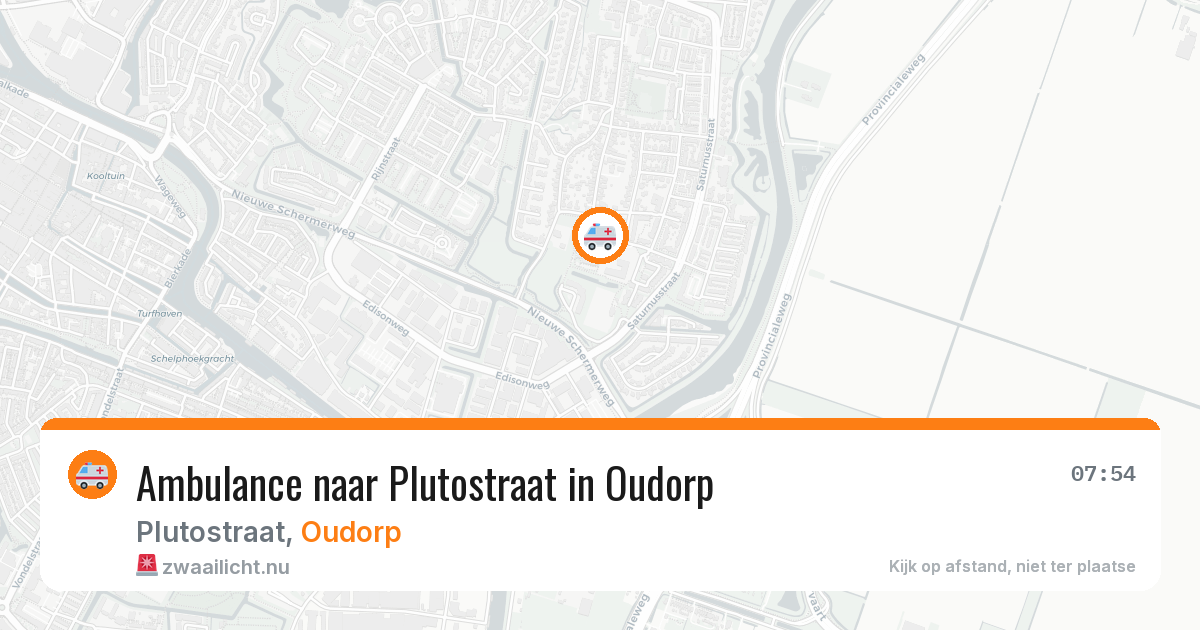 Ambulance naar Plutostraat in Oudorp — 24 mei 2026