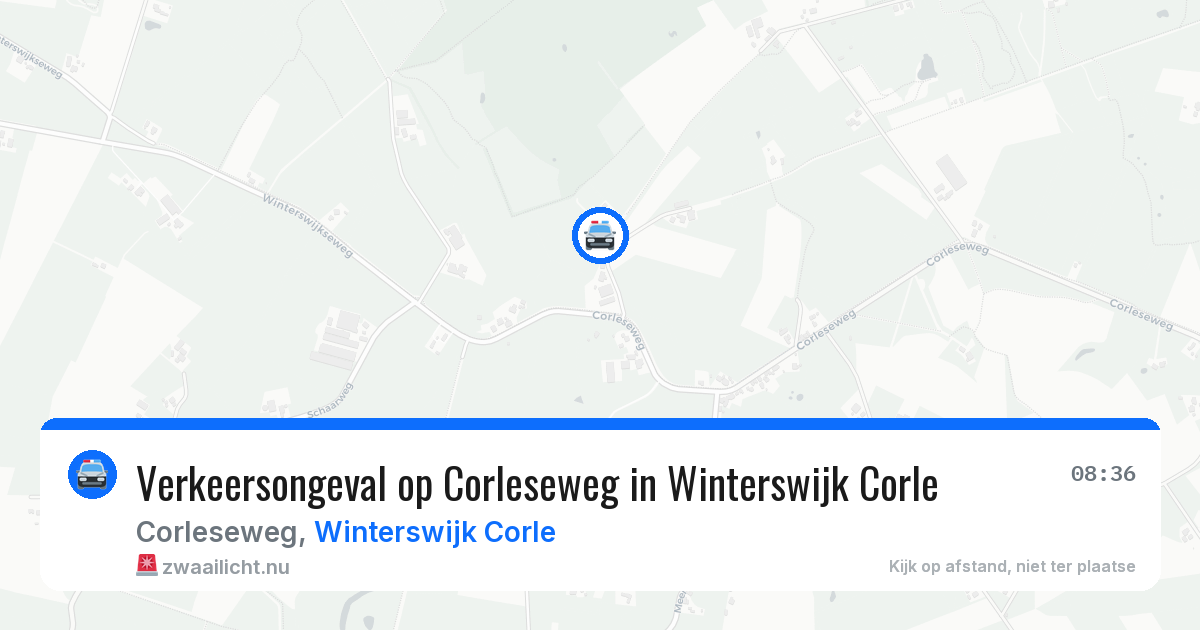 Verkeersongeval op Corleseweg in Winterswijk Corle — 23 jan 2026