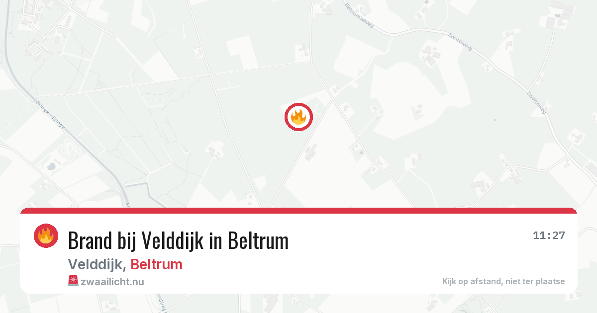 Brand bij Velddijk in Beltrum — 29 apr 2026
