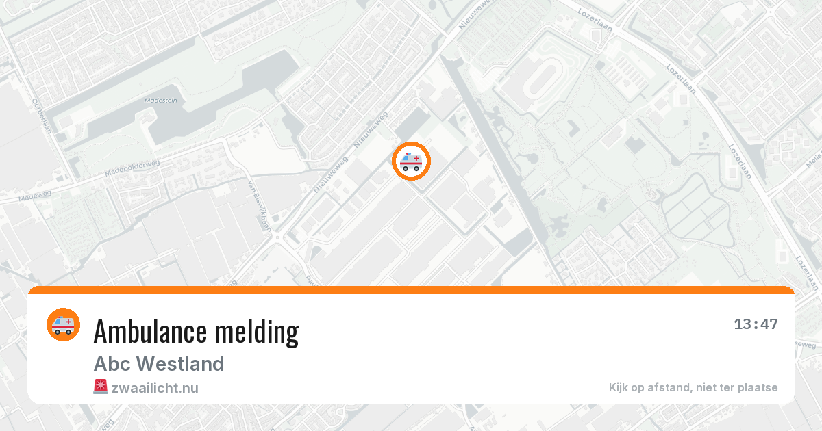 Ambulance melding — 18 jul 2026