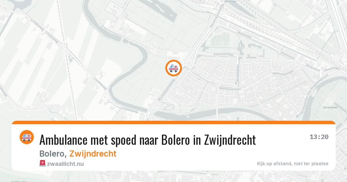 Ambulance met spoed naar Bolero in Zwijndrecht — 17 mrt 2026