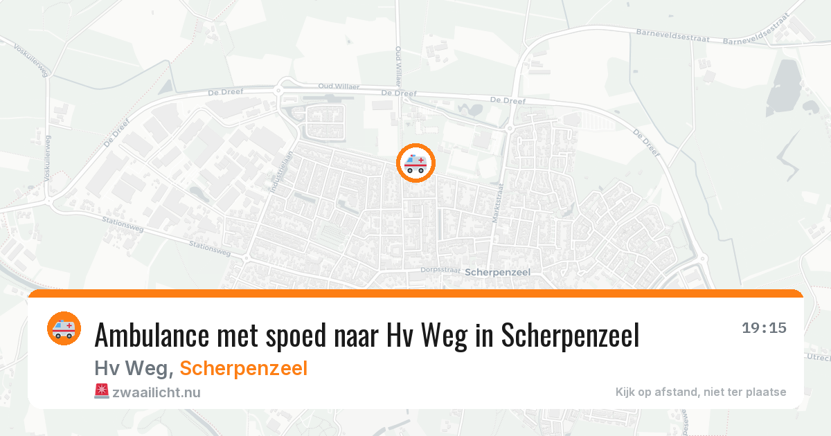 Ambulance met spoed naar Hv Weg in Scherpenzeel — 9 jul 2026