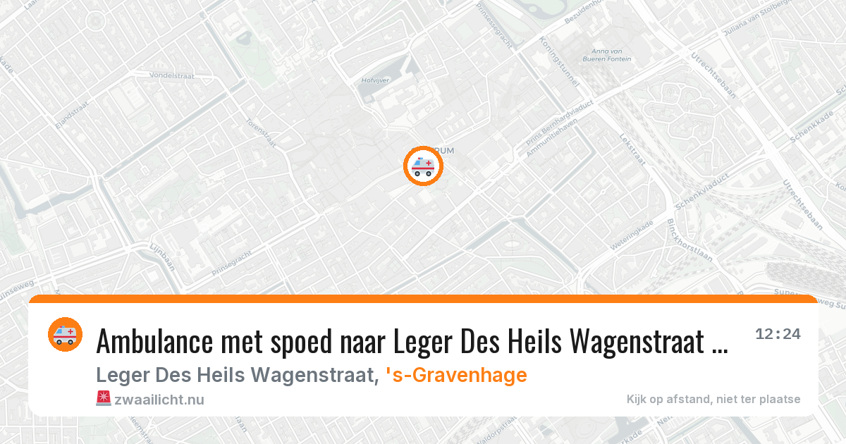 Ambulance met spoed naar Leger Des Heils Wagenstraat in 's-Gravenhage — 31 jan 2026