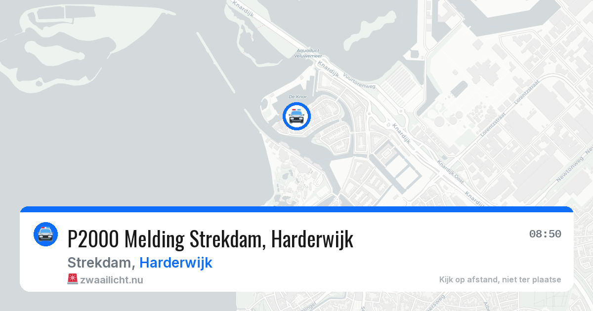 P2000 Melding Strekdam, Harderwijk — 9 jul 2026