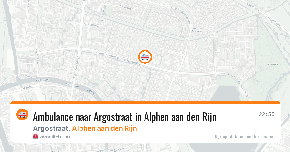 Ambulance naar Argostraat in Alphen aan den Rijn — 20 mrt 2026