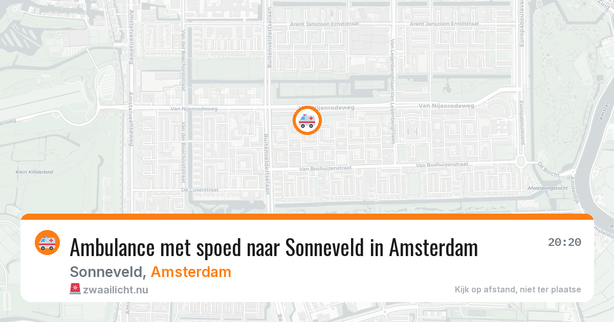 Ambulance met spoed naar Sonneveld in Amsterdam — 10 jul 2026