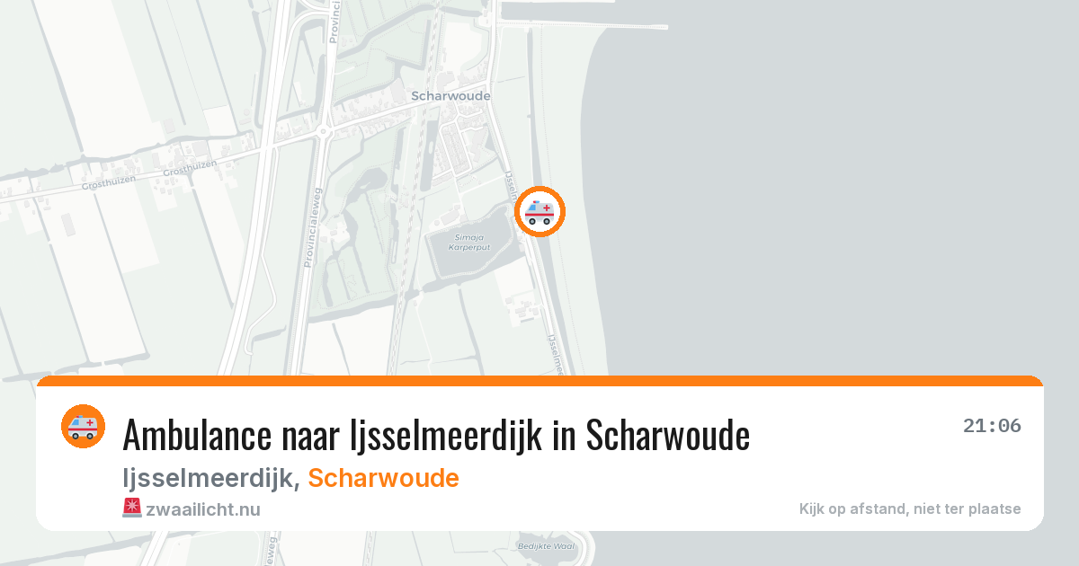 Ambulance naar Ijsselmeerdijk in Scharwoude — 5 jul 2026