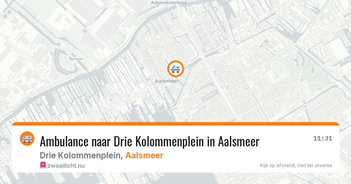 Ambulance naar Drie Kolommenplein in Aalsmeer — 22 mei 2026