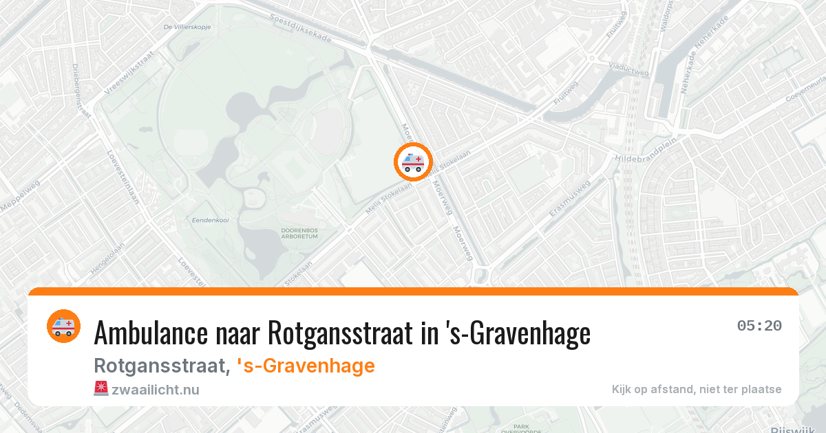Ambulance naar Rotgansstraat in 's-Gravenhage — 28 apr 2026