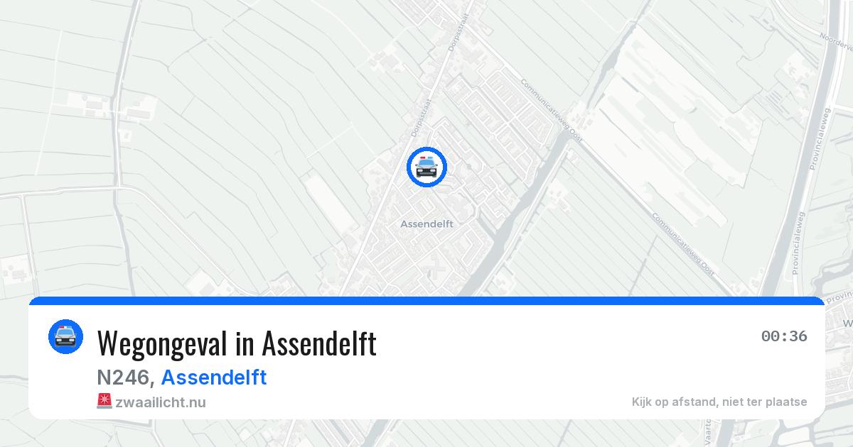Wegongeval in Assendelft — 4 jun 2026