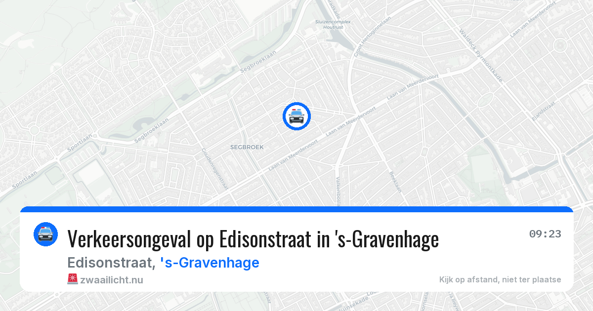Verkeersongeval op Edisonstraat in 's-Gravenhage — 16 jul 2026
