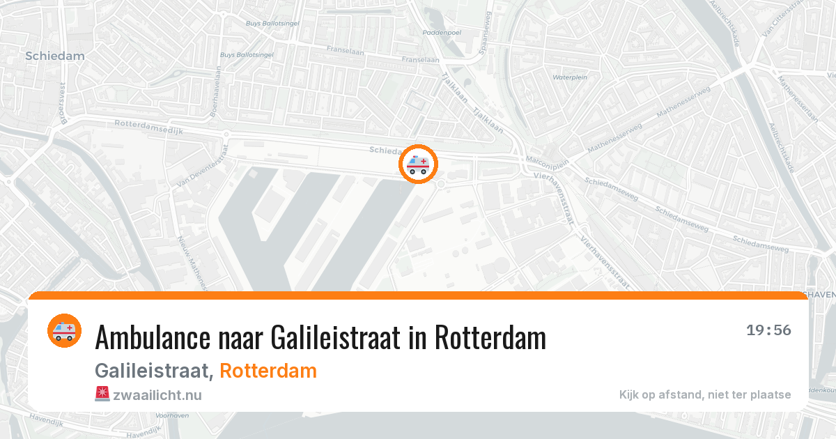 Ambulance naar Galileistraat in Rotterdam — 18 jul 2026