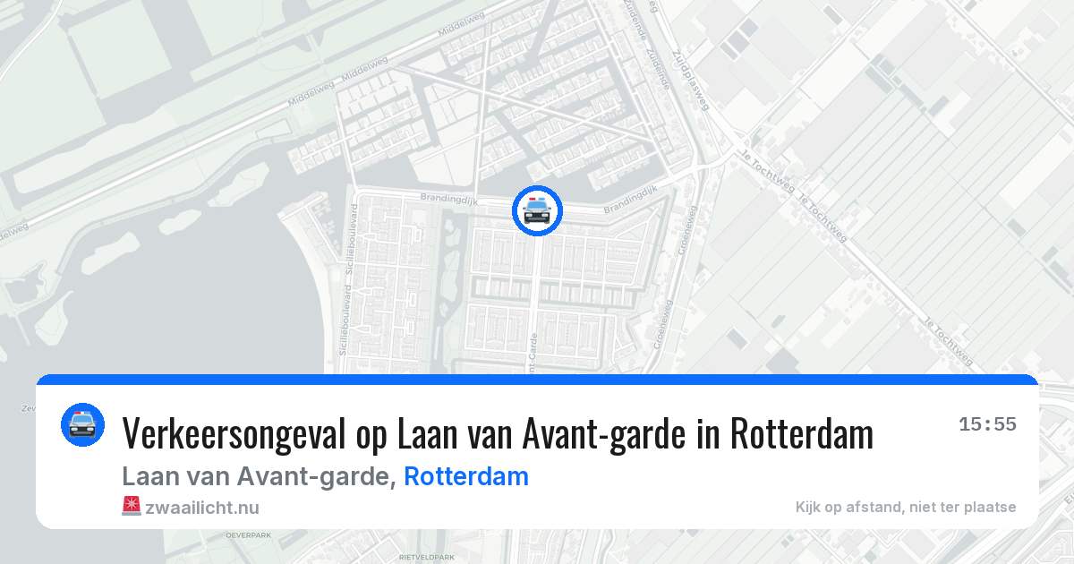 Verkeersongeval op Laan van Avant-garde in Rotterdam — 1 jun 2026