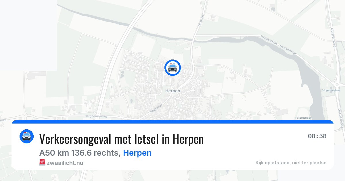 Verkeersongeval met letsel in Herpen — 30 jun 2026