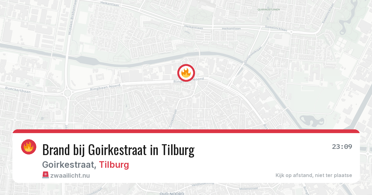 Brand bij Goirkestraat in Tilburg — 13 mei 2026