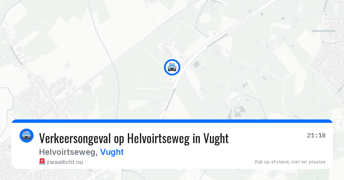 Verkeersongeval op Helvoirtseweg in Vught — 22 jun 2026