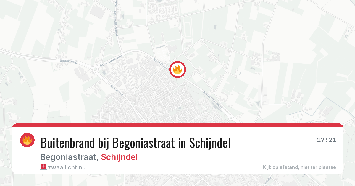 Buitenbrand bij Begoniastraat in Schijndel — 23 mei 2026