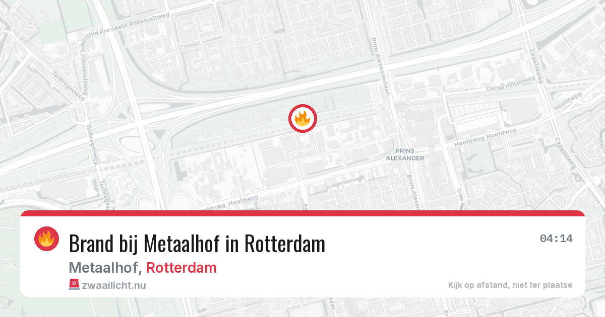 Brand bij Metaalhof in Rotterdam — 15 jul 2026