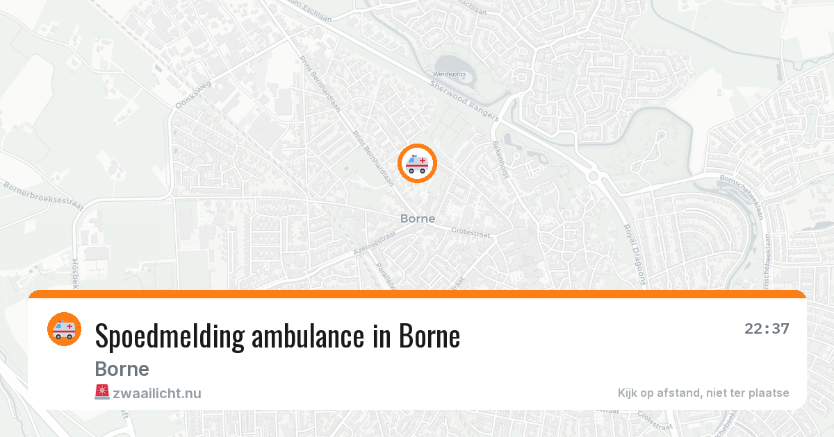 Spoedmelding ambulance in Borne — 24 jul 2026