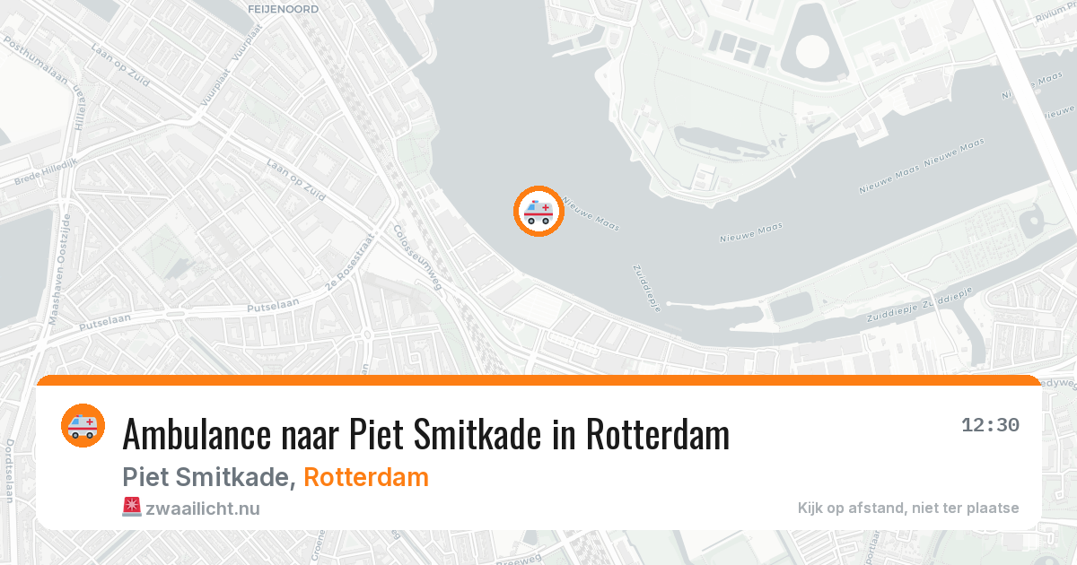 Ambulance naar Piet Smitkade in Rotterdam — 12 mei 2026