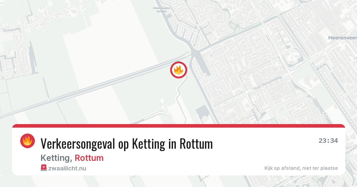 Verkeersongeval op Ketting in Rottum — 21 feb 2026