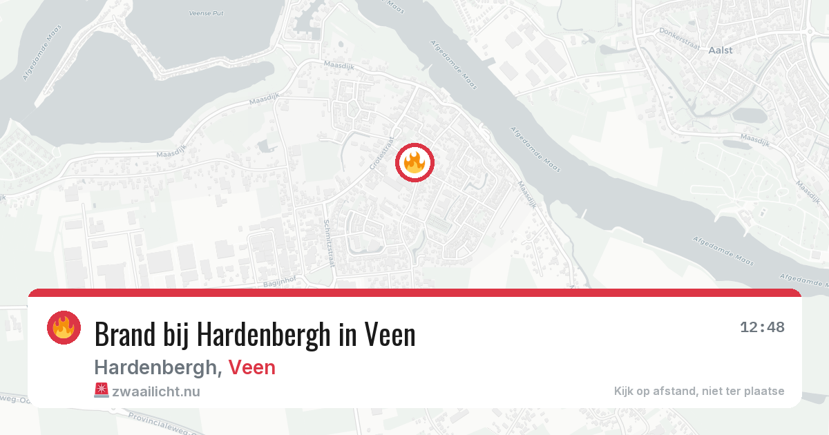 Brand bij Hardenbergh in Veen — 10 mrt 2026