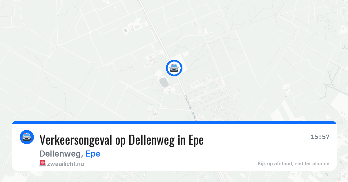 Verkeersongeval op Dellenweg in Epe — 16 jul 2026