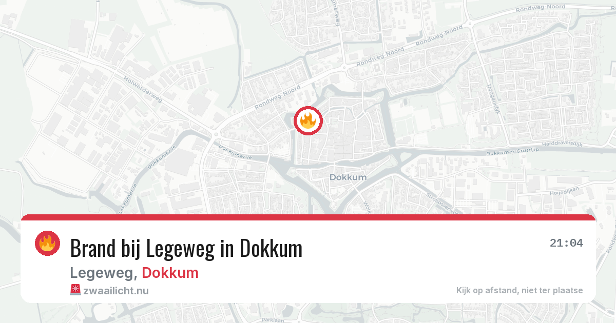 Brand bij Legeweg in Dokkum — 5 mei 2026