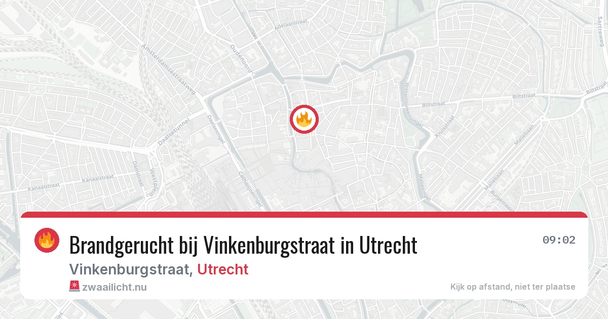 Brandgerucht bij Vinkenburgstraat in Utrecht — 30 mei 2026