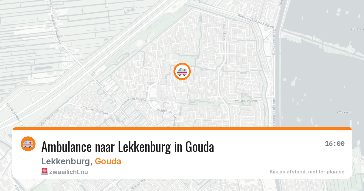 Ambulance naar Lekkenburg in Gouda — 30 mrt 2026